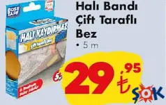 BOSS TAPE HALI BANDI ÇİFT TARAFLI BEZ 5M BOSS TAPE HALI BANDI ÇİFT TARAFLI BEZ 5M